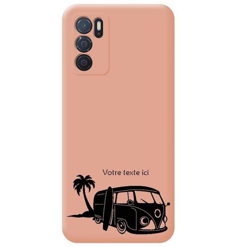Coque Rose Oppo A16 Et A16s Van Hawai Surf Personnalisee
