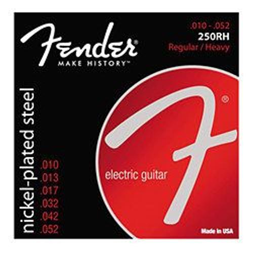 Fender 250rh 10-52 Nickel-Plasted Steel - Jeu Guitare Électrique