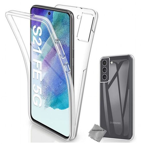 Housse Etui Coque Silicone 360 Integrale Samsung Galaxy S21 Fe 5g + Verre Trempe - Transparent