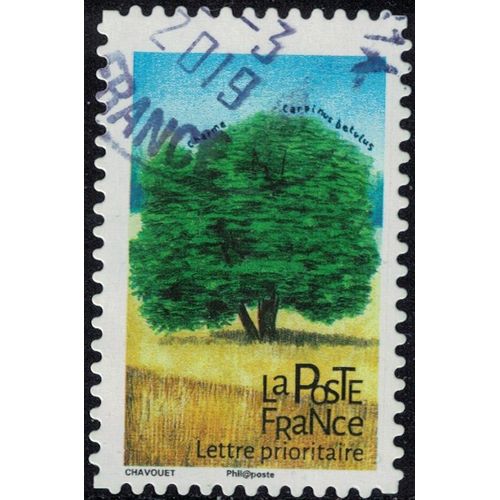 France 2018 Oblitéré Rond Used Arbres Charme Carpinus Betulus Y&t 1608 Su