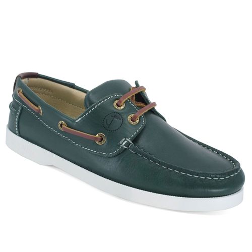 Chaussures Bateau Pour Femme Seajure Matira En Cuir Vert