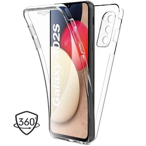 Coque Samsung Galaxy A02s - Coque Silicone Antichoc Protection 360 Transparente