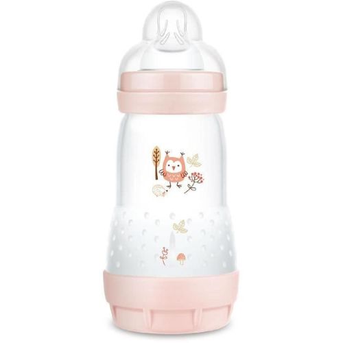 Mam Biberon Easy Start / Anti-Colique Nature - 260ml - Blush - Tétine Débit 2 X1