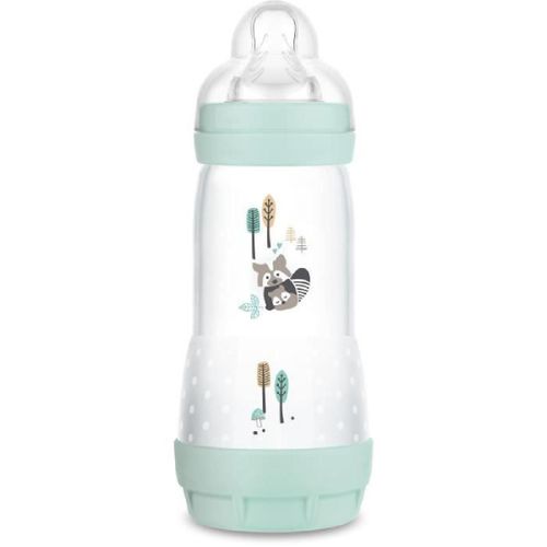 Mam Biberon Easy Start / Anti-Colique Nature - 320ml - Aqua - Tétine Débit 3 - X1