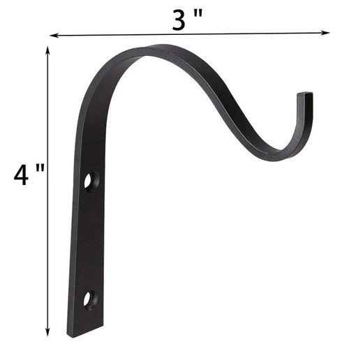 Crochet En Fer Forgé Pour Pot De Fleur, 2 Pièces, Support Mural Suspendu, Bricolage, Ornements Muraux De Jardin
