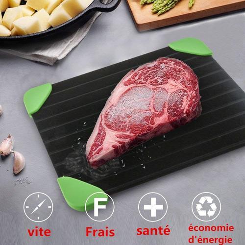 Plateau De Décongélation Rapide En Aluminium - Décongélation Rapide Du Poulet, Viande Et Volaille - Sans Produits Chimiques,Sans Électricité, Sans Micro-Ondes