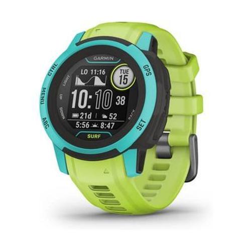 Garmin Instinct 2s - Surf Edition - 40 Mm - Waikiki - Montre De Sport Avec Bracelet - Silicone - Taille Du Poignet : 112-180 Mm - Monochrome - 32 Mo - Bluetooth, Ant+ - 42 G