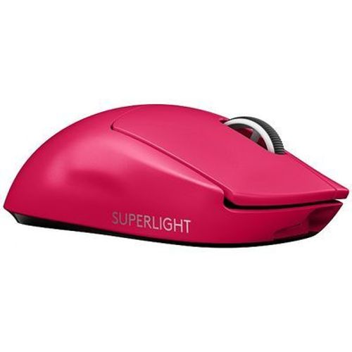 Logitech G PRO X SUPERLIGHT - Gaming - souris - pour droitiers - optique - 5 boutons - sans fil - 2.4 GHz - récepteur USB Logitech LIGHTSPEED - magenta