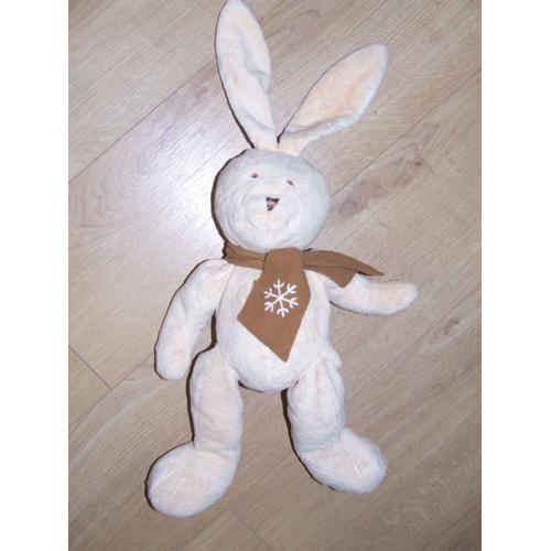 Lapin Cyrillus Beige Marron Echarpe 