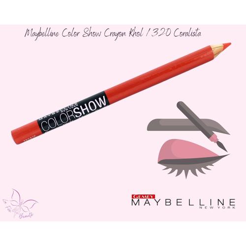 Maybelline Color Show Crayon Khol / 320 Coralista Rouge