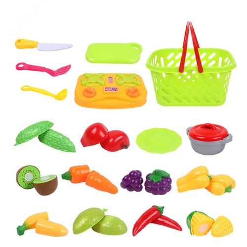 Fruits Et Legumes Jouet A Decouper Dînette Cuisine Jouets Imitation Jeu De Couper De Fruits Plastique Pour Enfants