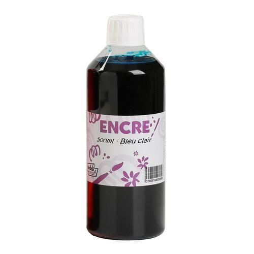 Encre À Dessiner Bleu Clair 500ml = Cobalt