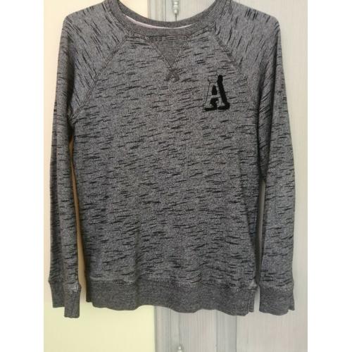 Sweat Gris Chiné Sport Garçon Taille 12 En Très Bon État