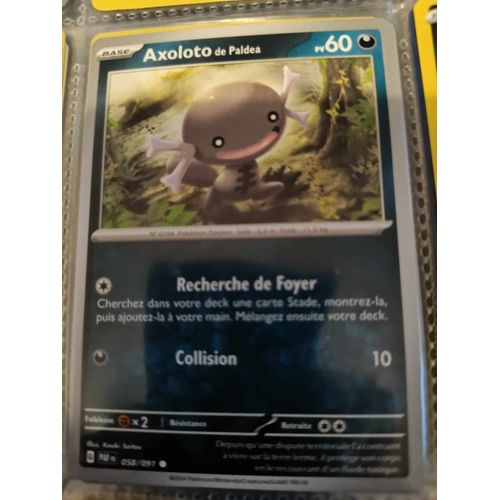Commune - Pokemon - Destinées De Paldea - Axoloto De Paldea 58/91