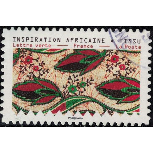 France 2019 Oblitéré Rond Used Tissus Motifs Nature Inspiration Africaine Timbre 10 Y&t 1662 Su