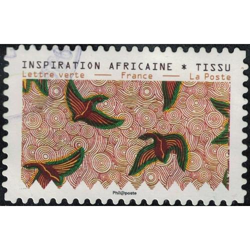 France 2019 Oblitéré Rond Used Tissus Motifs Nature Inspiration Africaine Timbre 11 Y&t 1667 Su