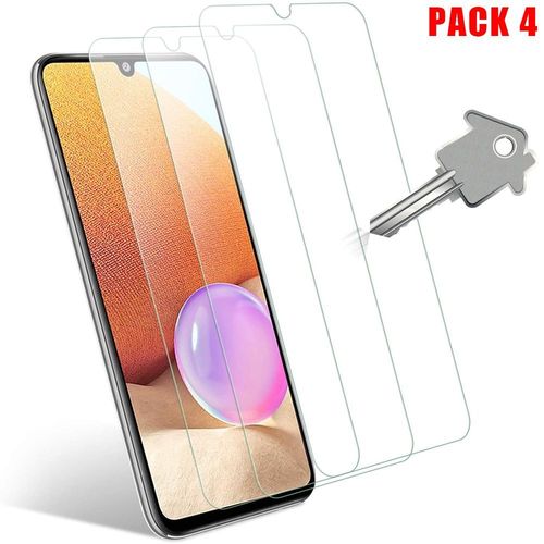Verre Trempe Samsung A32 5g (6,4') Anti Rayure Haute Resistance Pack De 4 Films Ecran