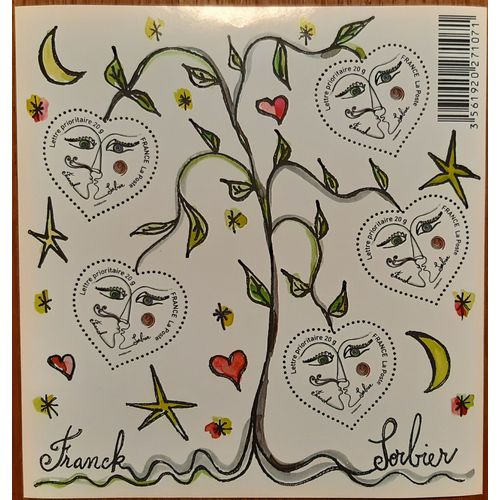 Bloc De 5 Timbres "Sorbier"