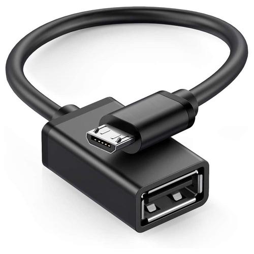 Adaptateur Cable USB Femelle Vers Micro USB Male Noir
