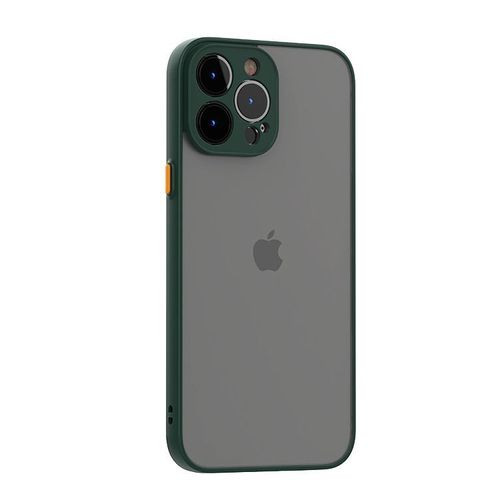 Coque Iphone 13 Pro Max (6.7') Silicone Fine Rigide Antichoc - Vert Nuit