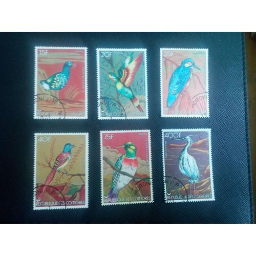 Timbre Comores Yt 195 A 199 Et Pa 130 Séries: Oiseaux 1978 (070206)