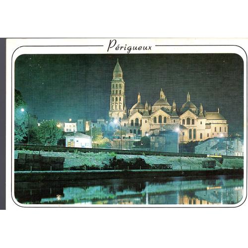 Carte Postale De Périgueux (Dordogne) La Cathédrale Saint-Front, La Nuit