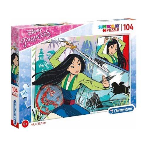 Puzzle 104 Pieces Mulan - Puzzle Enfant Princesse Disney - Dragon Mushu
