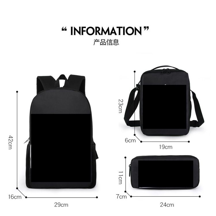 Sac  dos Halloween citrouille fantme trois pices sac d'c... - 6