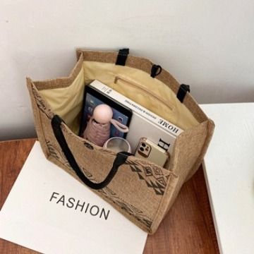 Sac  main de grande capacit pour femmes, sac de shopping ... - 4