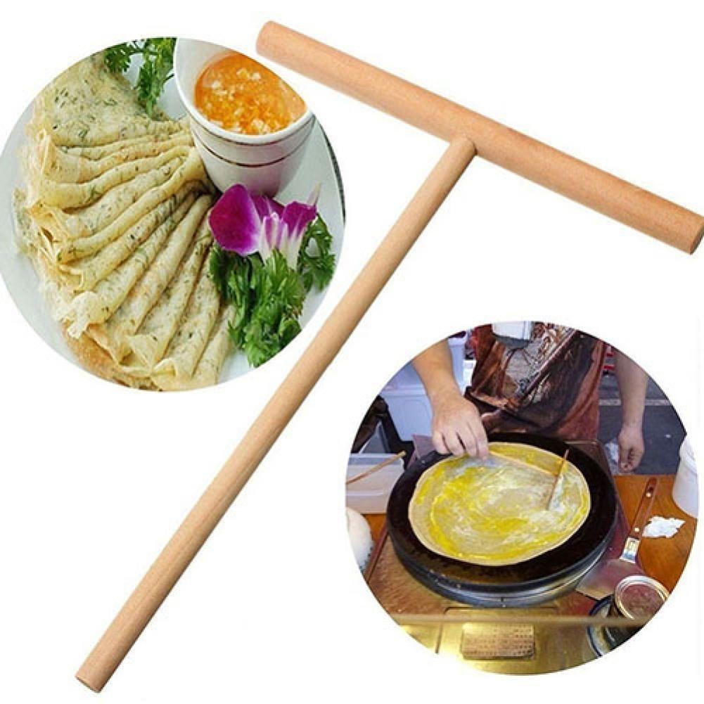 Pâte à crêpes en bois Durable, spécialité chinoise, bâton épandeur