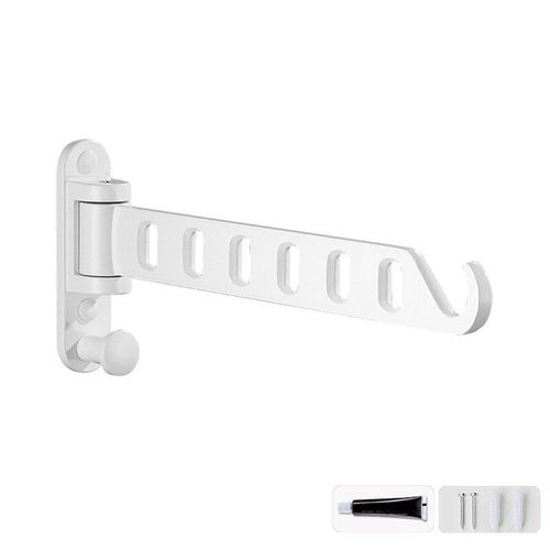 Étagère à linge murale pratique, support de séchage, pliable, rangement en métal, pour dortoir, balcon, maison, robuste