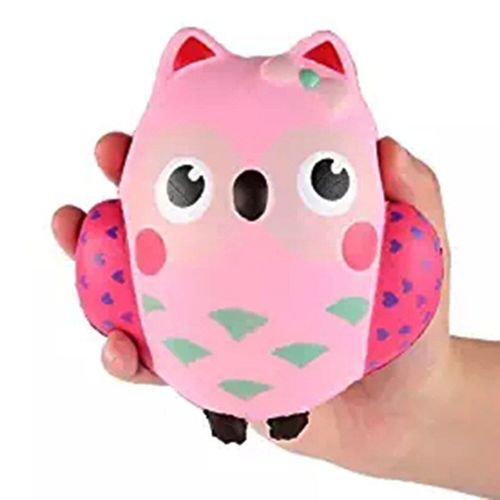 Hibou De Dessin Animé Rose Mignon, Jouet À Presser Pour Téléphone, Casse La Sangle Du Téléphone, Anti-Stress Pour Enfants Et Adultes