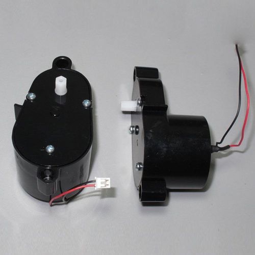 Moteur à engrenages Miniature 500 cc 3-12V, avec engrenage en plastique, 65 rpm-260 rpm, moteur à balais de carbone, décélération gauche/droite