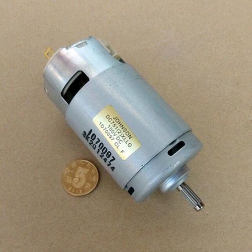 Moteur à aimant permanent à balais de carbone à compensation miniature, outils électriques/accessoires de bricolage, DC24V 36V 60V 120V 7512