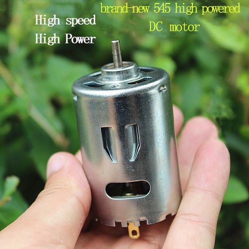 Moteur haute puissance 6V 545 V cc, moteur à balais de carbone à transfert de vitesse positif et négatif avec ventilateur de refroidissement, 1.4