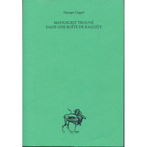 Manuscrit Trouvé Dans Une Boîte De Ragoût