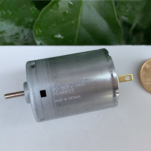 Moteur magnétique fort de brosse de carbone du moteur 12V 24V Micro de cc de RS-385PV-2465 pour le sèche-cheveux de pistolet à Air chaud, diamètre d'arbre 2.3mm