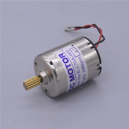 Moteur à balais de carbone cc 12V 24V 3300/6500rpm, moteur à aimant de force moyenne, moteur à engrenage à couple élevé, production de bricolage