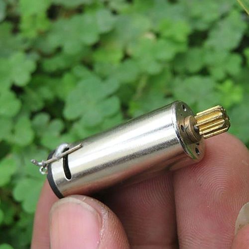 Moteur N60 à balais de carbone cc 3V, avec engrenages métalliques, boîtier en acier inoxydable, arbre de sortie Dia 1.5mm, 0,35a, 17500 tr/min