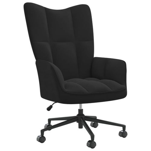 Vidaxl Chaise De Relaxation Noir Velours