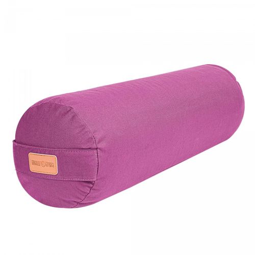 Gorilla Sports® Traversins De Yoga - 10 Coloris - Rembourrage En Balles D'épeautre Bio - Housse En Coton Lavable - Couleur : Violet