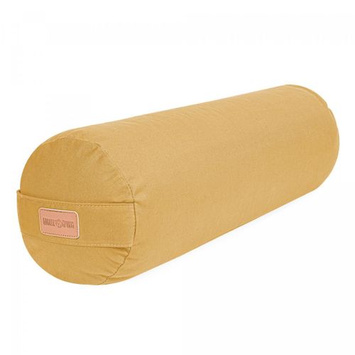 Gorilla Sports® Traversins De Yoga - 10 Coloris - Rembourrage En Balles D'épeautre Bio - Housse En Coton Lavable - Couleur : Orange