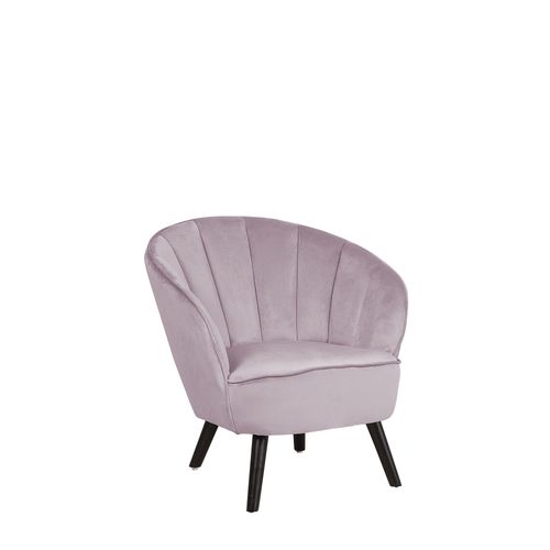 Fauteuil Dala Velours Rose