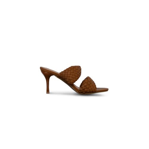 Mules Compensées Femme Marron
