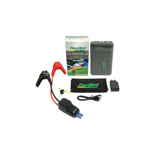 Booster De Démarrage Lithium Feu Vert Pour Moteur Essence/Diesel Jusqu'à 1,4l
