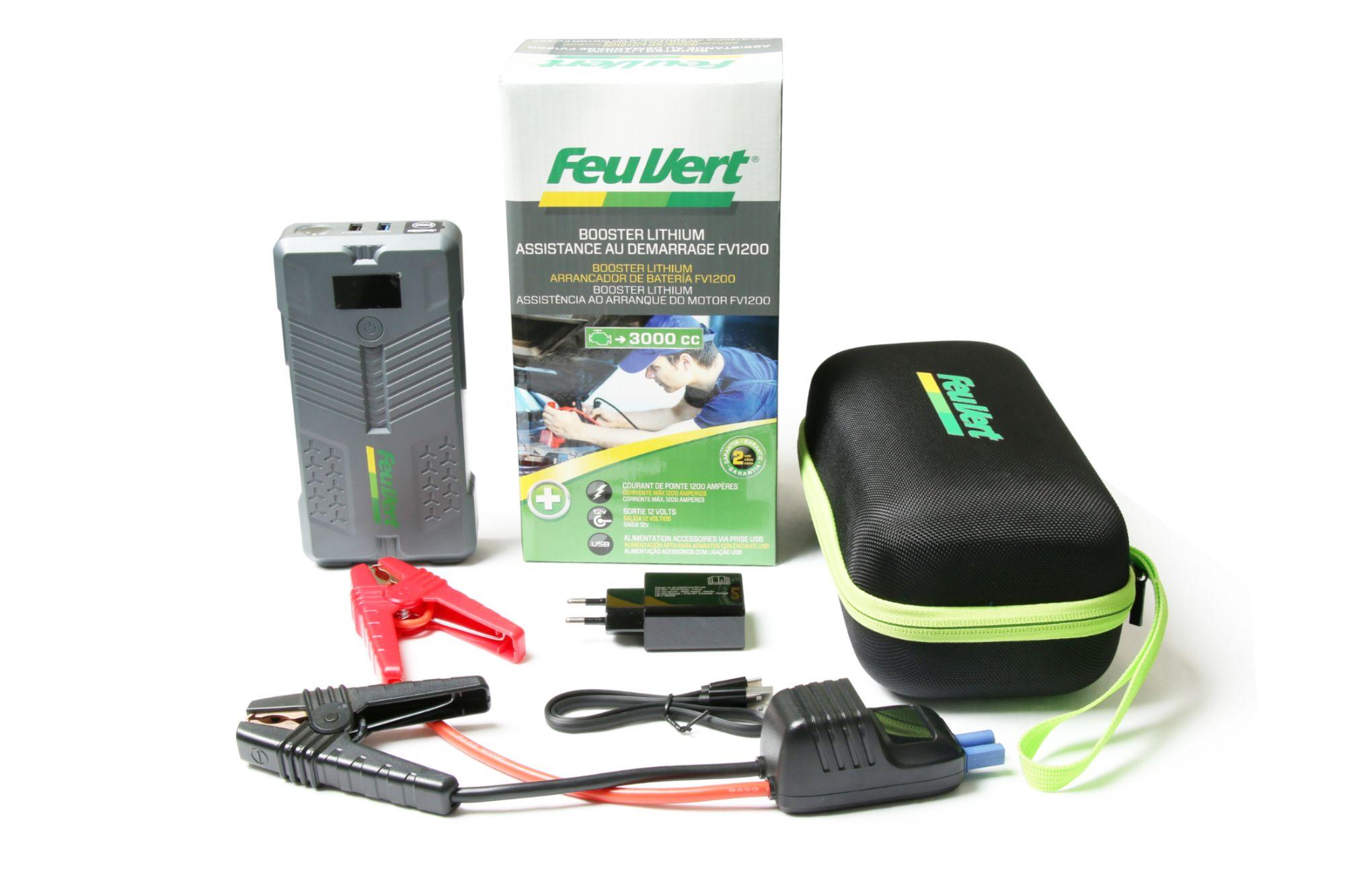 Câble de recharge véhicule électrique - Aide au démarrage - Feu Vert
