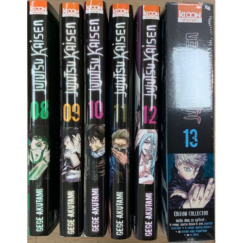 Jujutsu Kaisen Tome 13 Collector Lot JUJUTSU KAISEN du tome 8 au tome 12 + le tome 13 collector en français  Soit 5 tomes classiques + le tome 13 collector | Rakuten