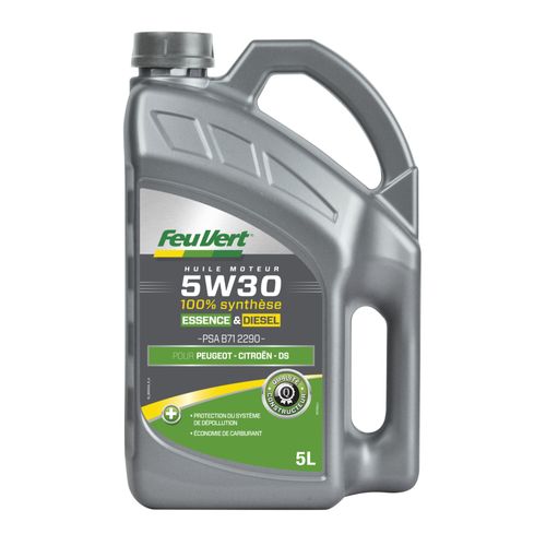 Huile Moteur Feu Vert C2 Essence Et Diesel 5w30 5l