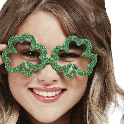 Monture Lunettes Trèfle St Patrick Vert Pailleté