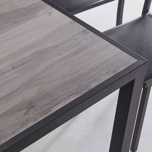 Table Moderne Rectangulaire En Aluminium Et Céramique